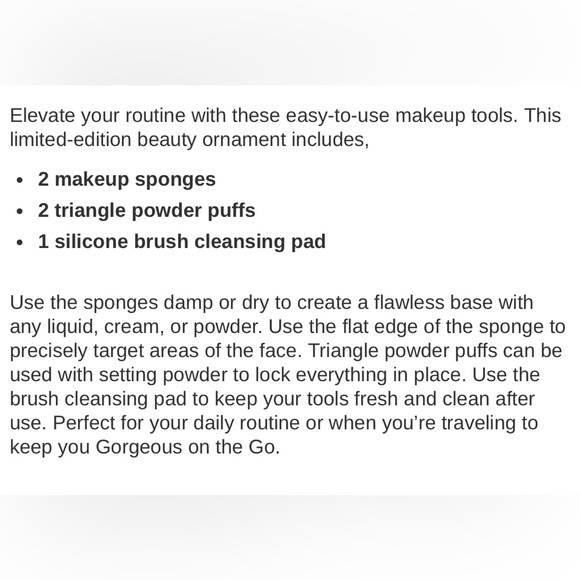 NIB Wander Beauty, Beauty Sponge Ornament Kit - Picture 9 of 9